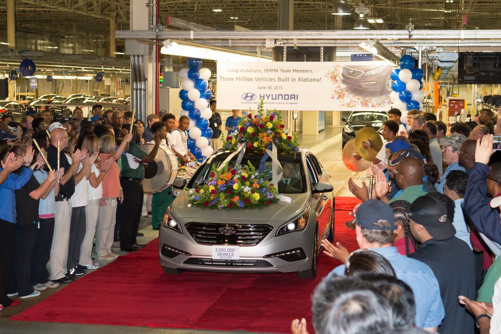 Hyundai Motor Manufacturing Alabama Reaches Production Milestone In
