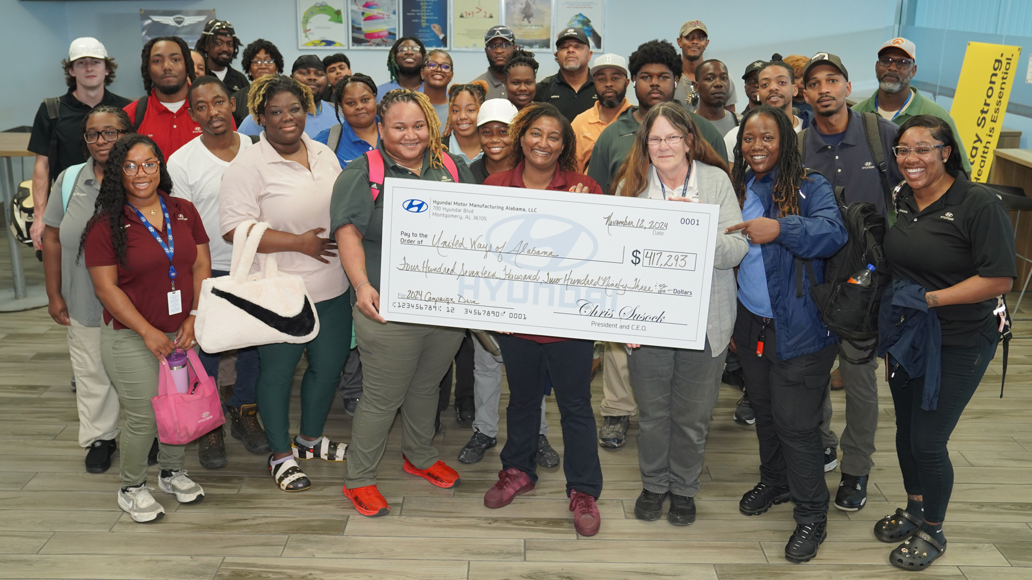 HMMA AND ITS TEAM MEMBERS PLEDGE MORE THAN $417,000 TO UNITED WAYS OF ALABAMA